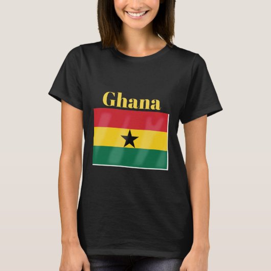 T-shirt Drapeau du Ghana (Devant)