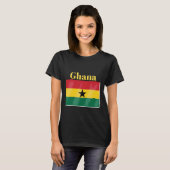 T-shirt Drapeau du Ghana (Devant entier)