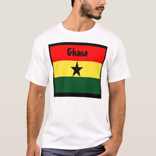 T-shirt Drapeau du Ghana (Devant)