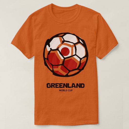 T-shirt Drapeau du Groenland (Design devant)
