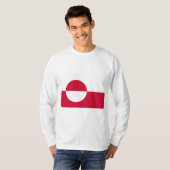 T-shirt Drapeau du Groenland (Devant entier)