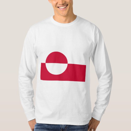 T-shirt Drapeau du Groenland (Devant)