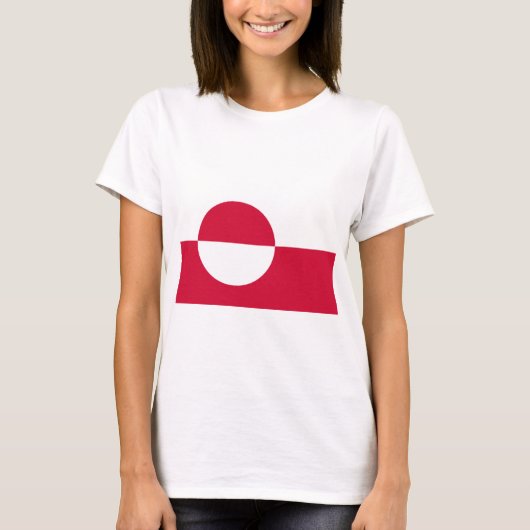 T-shirt Drapeau du Groenland (Devant)