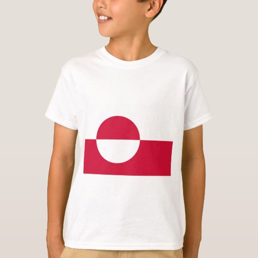 T-shirt Drapeau du Groenland (Devant)