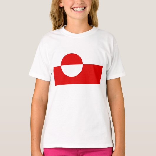T-shirt Drapeau du Groenland (Devant)