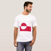 T-shirt Drapeau du Groenland (Devant entier)