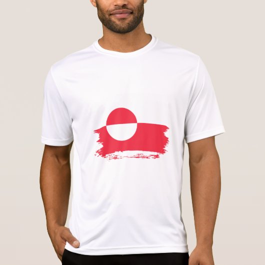 T-shirt Drapeau du Groenland (Devant)