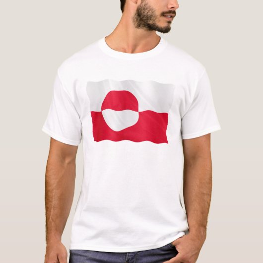 T-shirt Drapeau du Groenland (Devant)