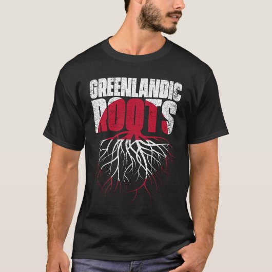 T-shirt Drapeau du Groenland Roots (Devant)