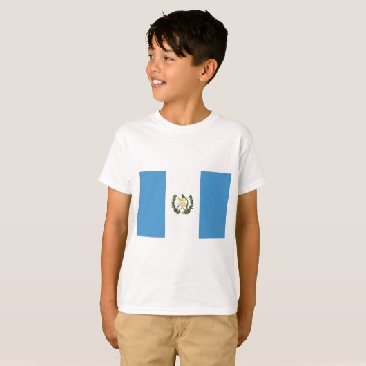 T-shirt Drapeau du Guatemala (Devant entier)