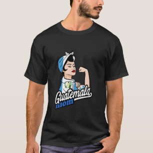 T-shirt Drapeau du Guatemala Mère Femme forte Racines guat