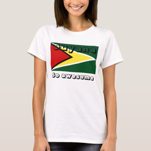 T-shirt Drapeau du Guyana (Devant)