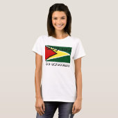 T-shirt Drapeau du Guyana (Devant entier)