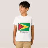 T-shirt Drapeau du Guyana (Guyana) (Devant entier)