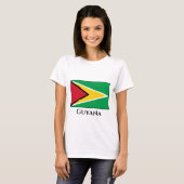 T-shirt Drapeau du Guyana (Guyana) (Devant entier)