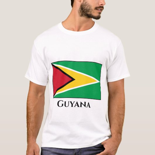 T-shirt Drapeau du Guyana (Guyana) (Devant)