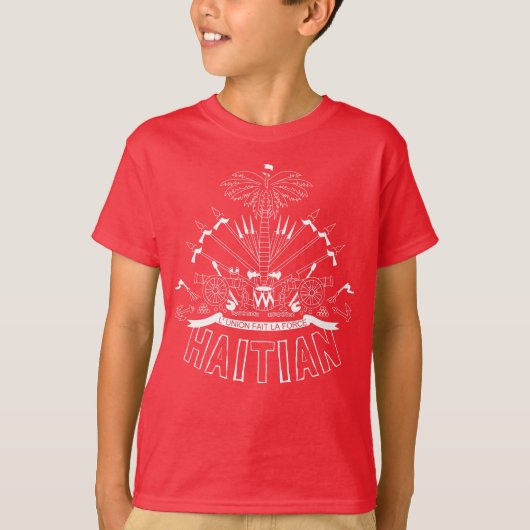 T-shirt Drapeau du Haïti (Devant)