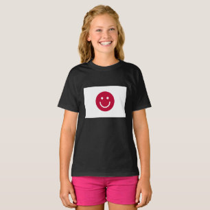 T-shirt Drapeau du Japon avec visage souriant
