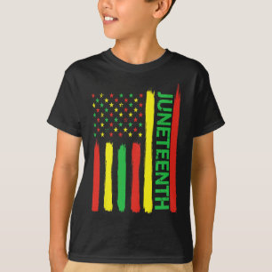 T-shirt Drapeau Du Jour De L'Histoire Noire Noir Son