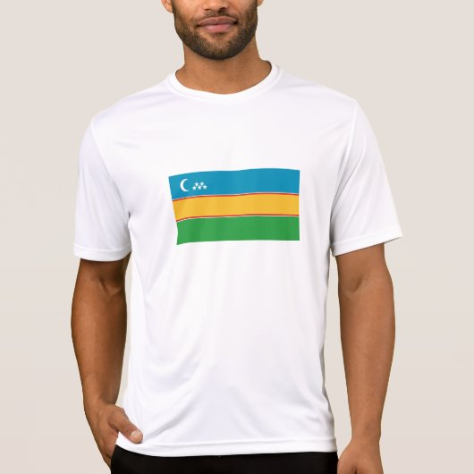 T-shirt Drapeau du Karakalpakstan (Devant)