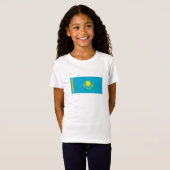 T-Shirt Drapeau du Kazakhstan (Devant entier)