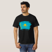 T-shirt drapeau du Kazakhstan (Devant entier)