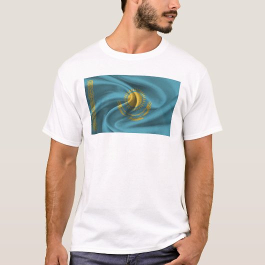 T-shirt Drapeau Du Kazakhstan (Devant)