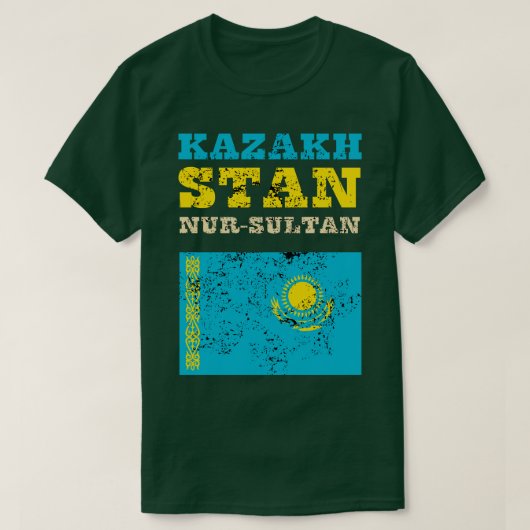 T-shirt Drapeau du Kazakhstan 1 (Design devant)