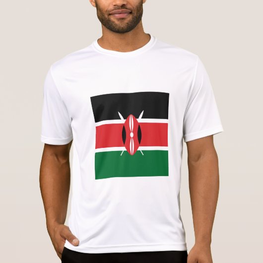T-shirt Drapeau du Kenya (Devant)