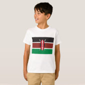 T-shirt Drapeau du Kenya (Devant entier)