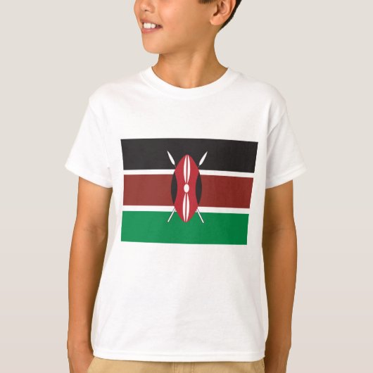 T-shirt Drapeau du Kenya (Devant)