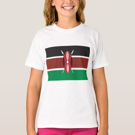 T-shirt Drapeau du Kenya (Devant)