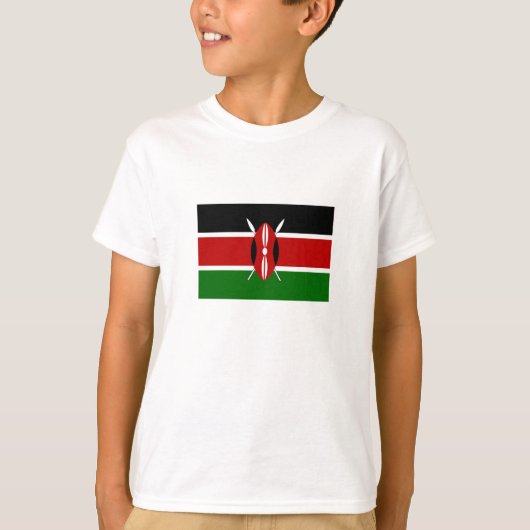 T-shirt Drapeau du Kenya (Devant)
