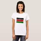 T-shirt Drapeau du Kenya (Devant entier)