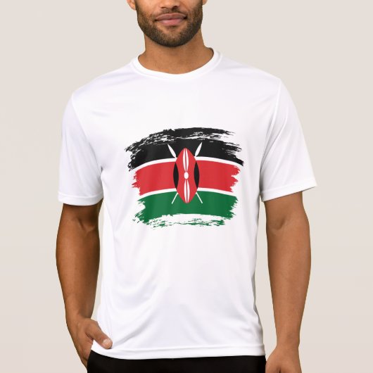 T-shirt Drapeau du Kenya (Devant)