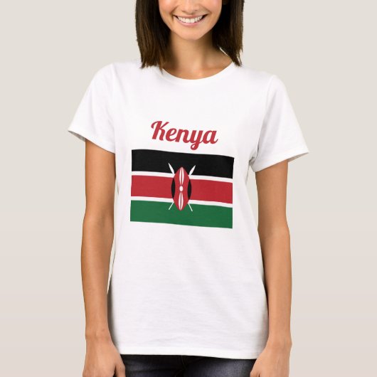 T-shirt Drapeau du Kenya (Devant)