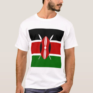 T-shirt Drapeau du Kenya Massaï Bendera ya Kenya