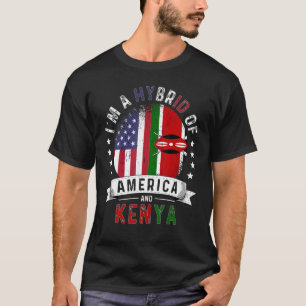 T-shirt Drapeau du Kenya, patriote américain, croissance d
