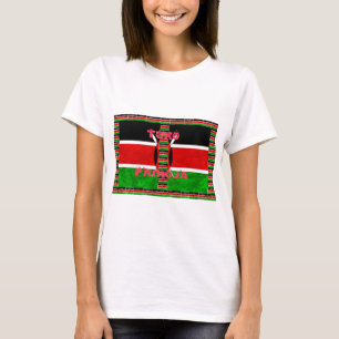 T-shirt Drapeau du Kenya : Tuko Pamoja - Design d'art de l