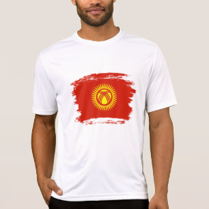 T-shirt Drapeau du Kirghizistan