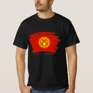 T-shirt Drapeau du Kirghizistan
