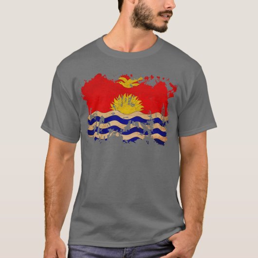 T-shirt Drapeau du Kiribati (Devant)