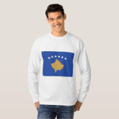 T-shirt Drapeau du Kosovo (Devant entier)