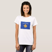 T-shirt Drapeau du Kosovo (Devant entier)