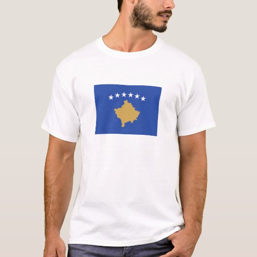 T-shirt Drapeau du Kosovo (Devant)