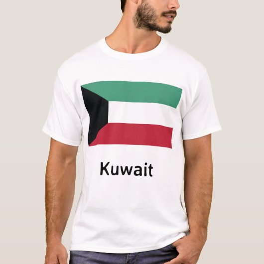 T-shirt Drapeau du Koweït (Devant)