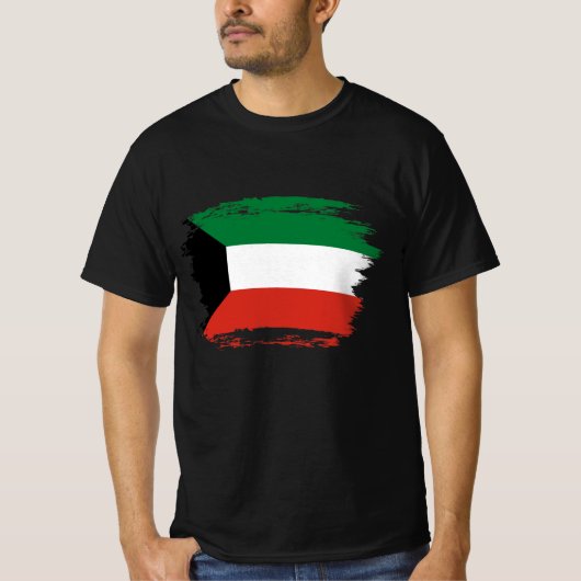 T-shirt Drapeau du Koweït (Devant)