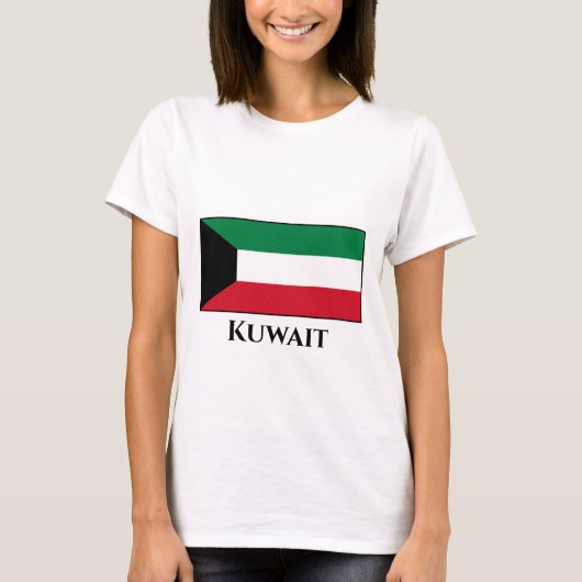 T-shirt Drapeau du Koweït (Devant)