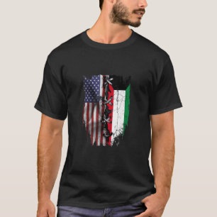 T-shirt Drapeau du Koweït américain cultivé