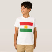 T-shirt Drapeau du Kurdistan (Devant entier)